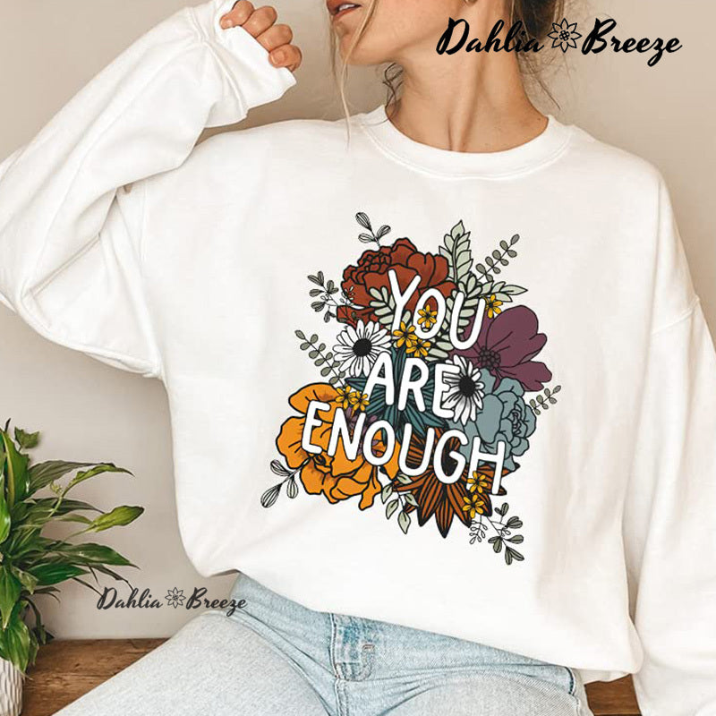 Sweat-shirt Vous êtes assez de pensées positives