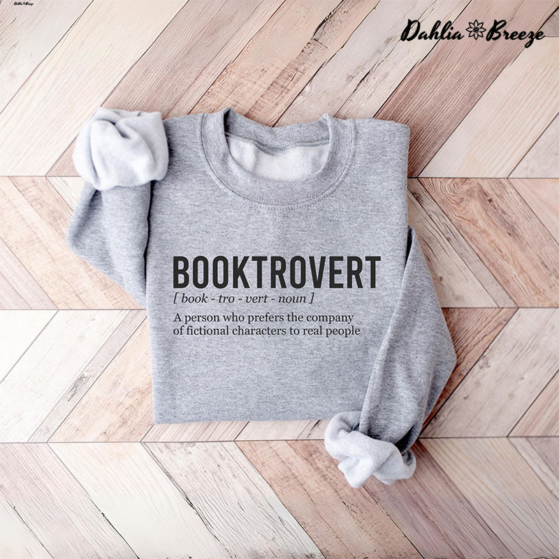 Booktrovert Reading Bookish Crewneck Sweat-shirt