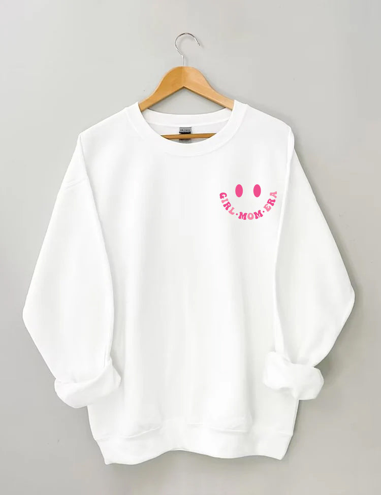 In My Girl Mom Era Cute Crewneck Sweatshirt