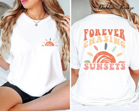 Retro Sunsets Beach Summer Vacation T-shirt