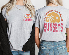 T-shirt Pour toujours à la poursuite des couchers de soleil