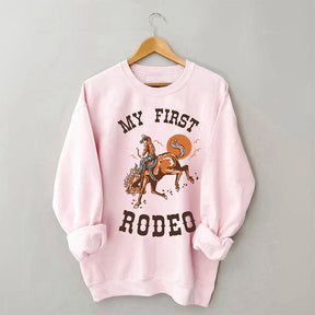 My First Rodeo Crewneck Sweatshirt