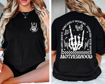 Funny Motherhood Rock Skeleton T-shirt