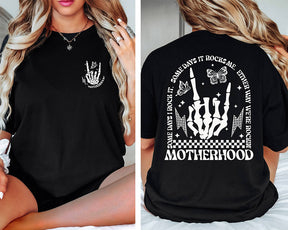 Funny Motherhood Rock Skeleton T-shirt