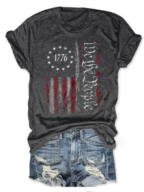 We The People America Flag T-shirt