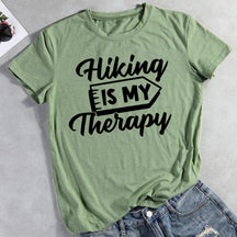 Hiking Is My Therapy Hiking T-shirt