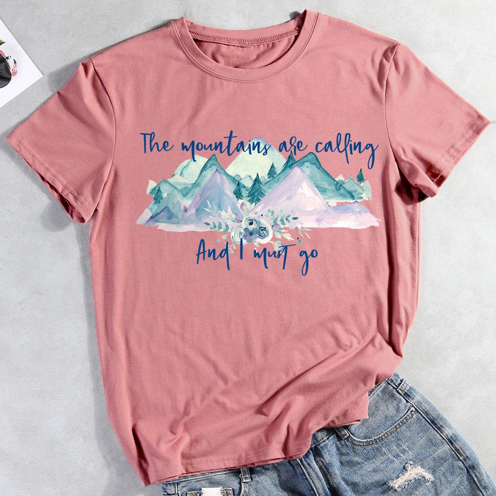 Mountains Are Calling Hiking T-shirt