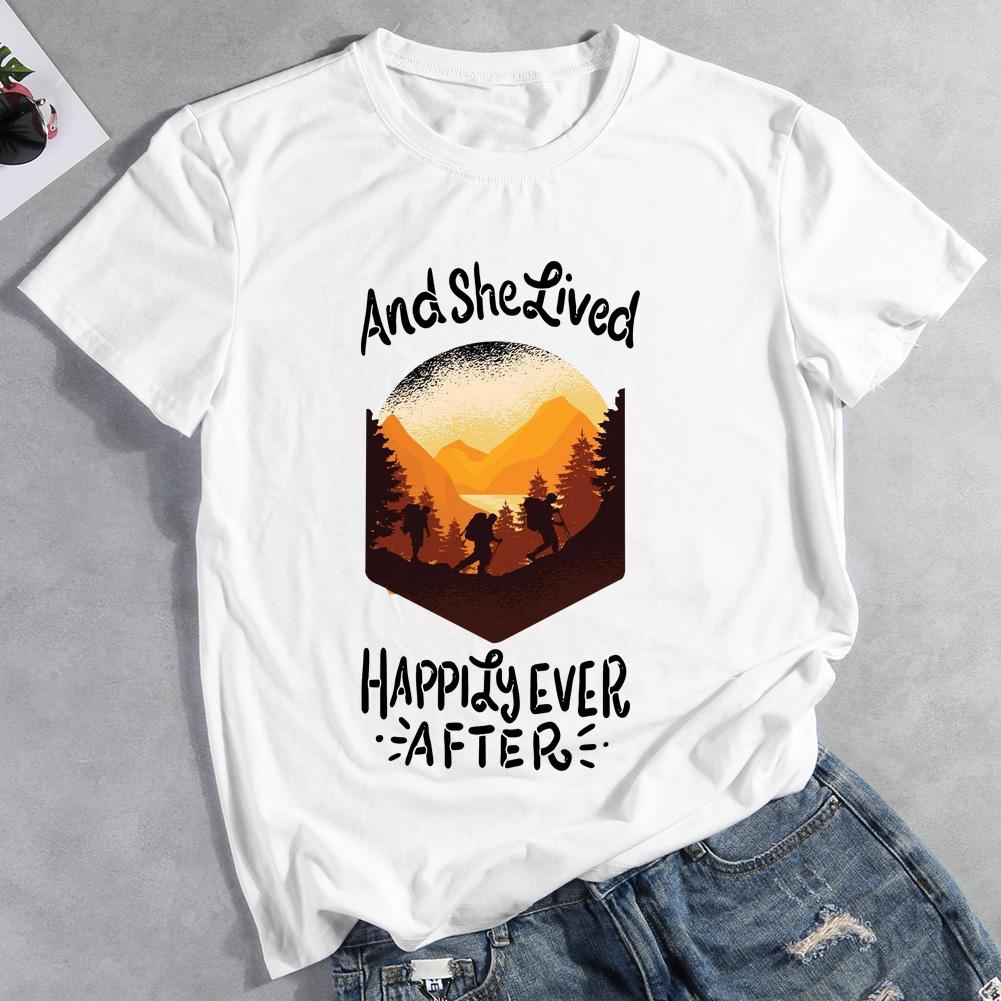 And She Lived Happily Ever After Hiking T-shirt