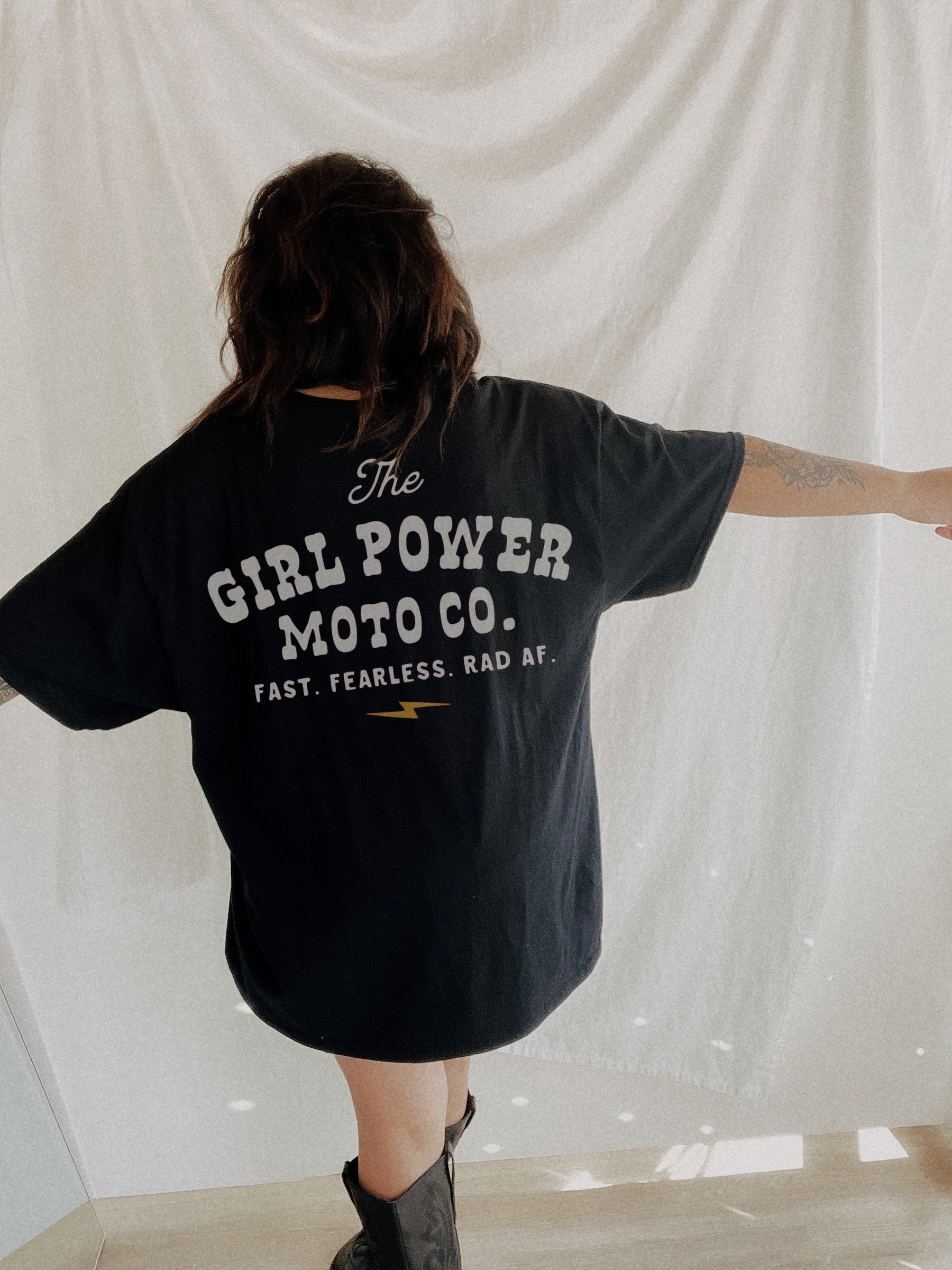 Vintage Girl Power Moto Co T-Shirt