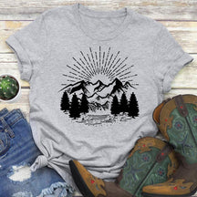 Mountain And Hiking Hiking T-shirt