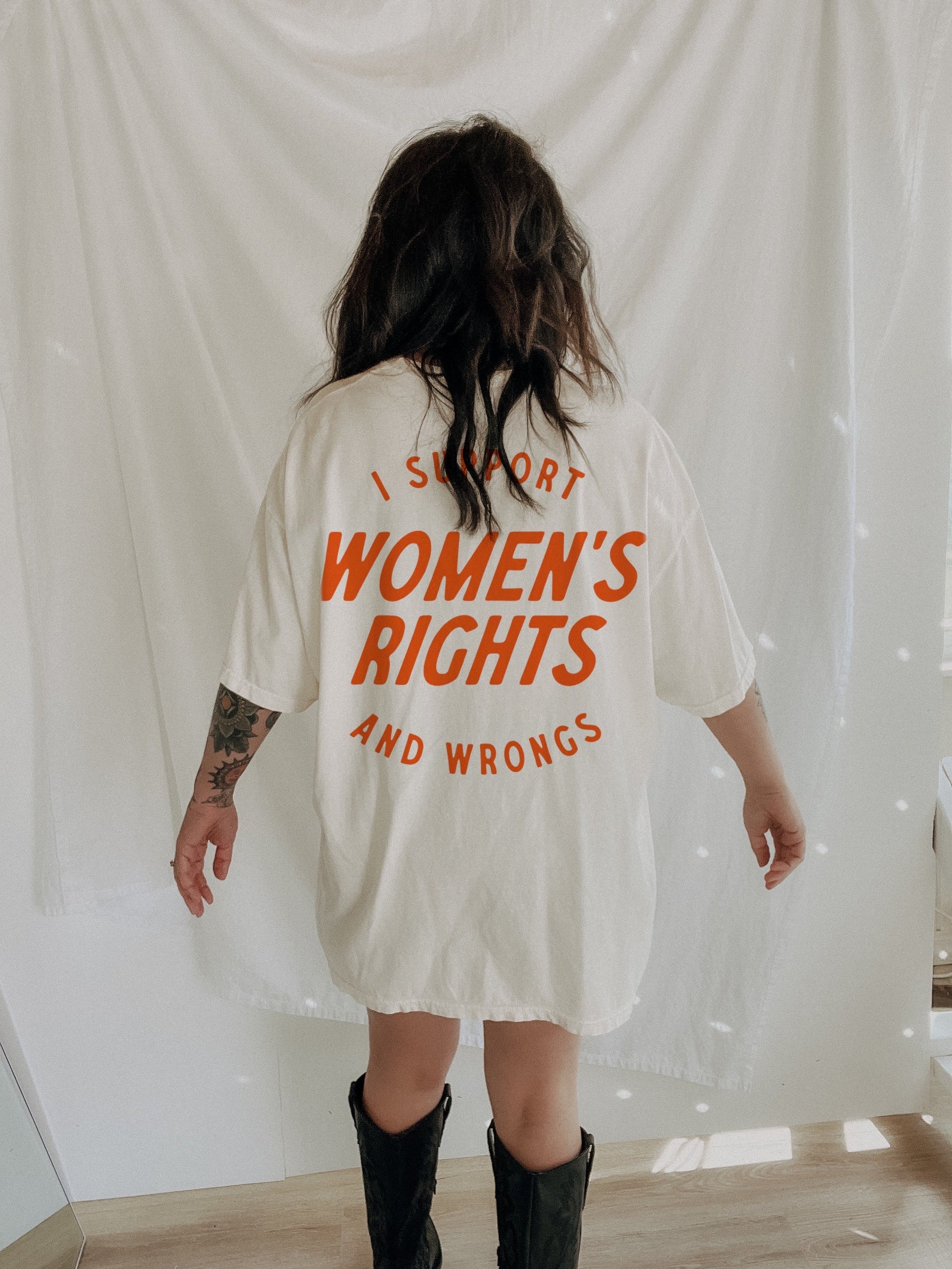 Vintage I Support Women's Rights And Wrongs T-shirt