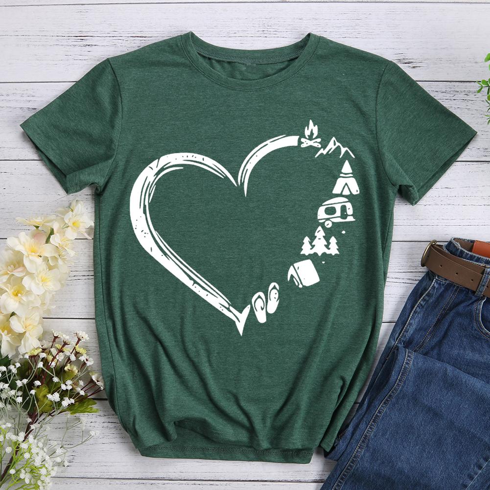 Camping Heart T-shirt