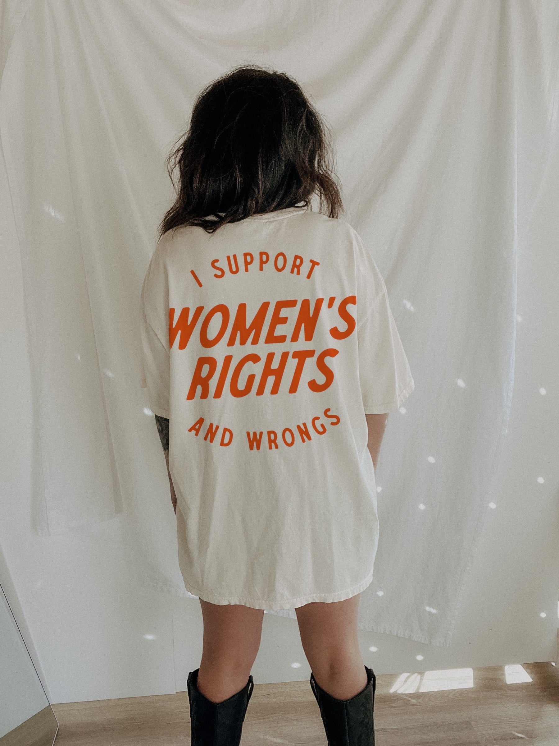 Vintage I Support Women's Rights And Wrongs T-shirt