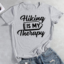 Hiking Is My Therapy Hiking T-shirt