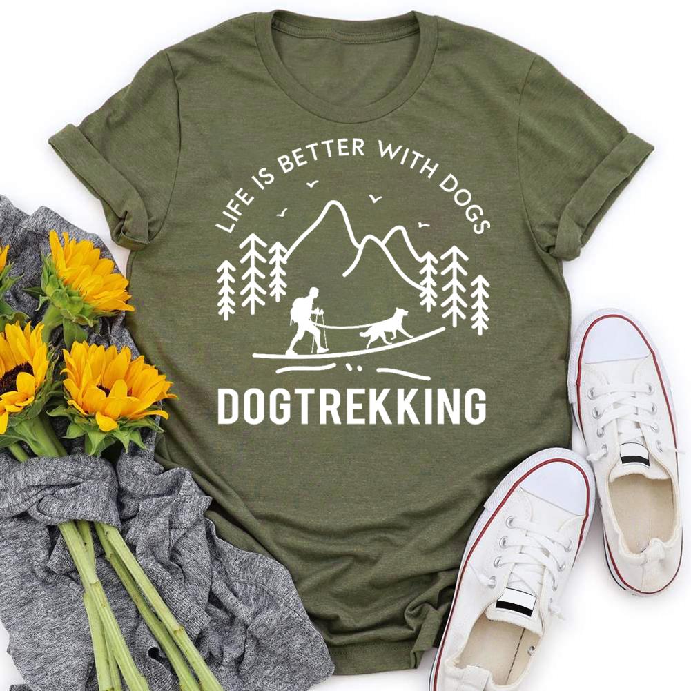 Dog Trekking Hiking T-shirt