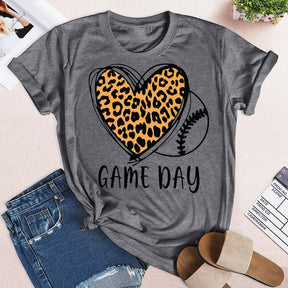 Baseball Leopard Love T-shirt