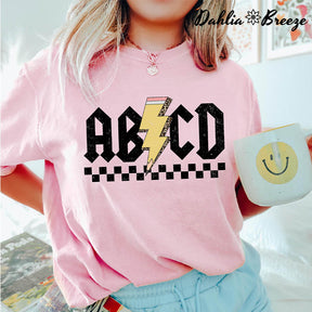 Abcd Teacher Crewneck T-shirt