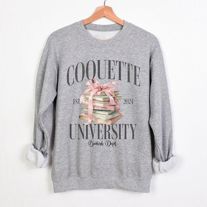 Coquette Aesthetic Book Lover Sweatshirt