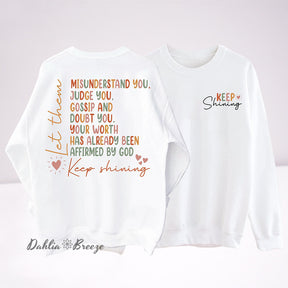 Sweat-shirt drôle Keep Shining