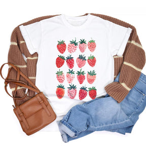 Cute Summer Strawberry Aesthetic T-shirt