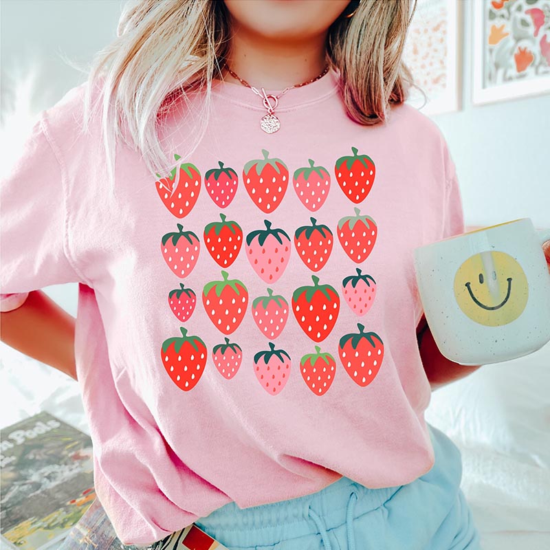 Cute Strawberry Cottagecore T-shirt