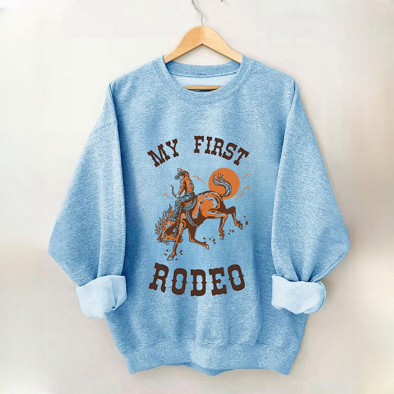 My First Rodeo Crewneck Sweatshirt