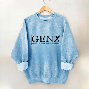 Sweat-shirt Gen X élevé avec de l'eau et de la négligence