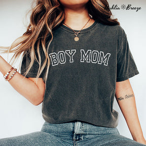 Boy Mama Funny Mom Crewneck T-shirt