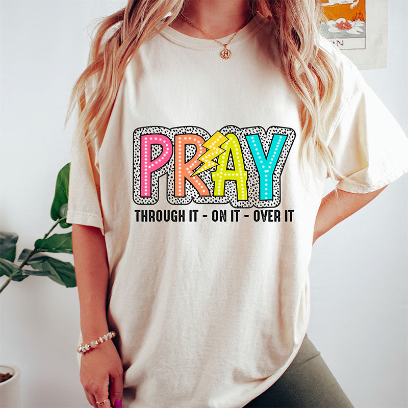 Pray On It Groovy Mama T-shirt