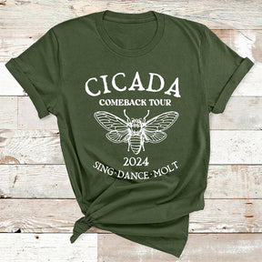 Funny Cicada Concert Nature Lover T-shirt