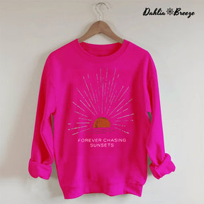 Sweat-shirt coucher de soleil sur la plage