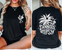 Tanned and Tipsy Beach Summer T-shirt