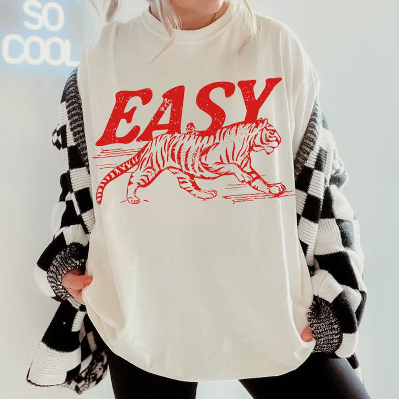 Easy Tiger Hippie Funny T-shirt