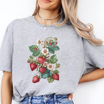 Floral Strawberry Trendy T-shirt