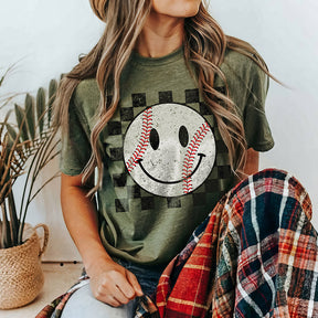 Baseball Smile Game Day T-shirt