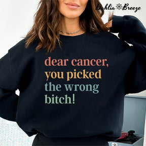 Cher Cancer, vous avez choisi le mauvais sweat-shirt de chienne