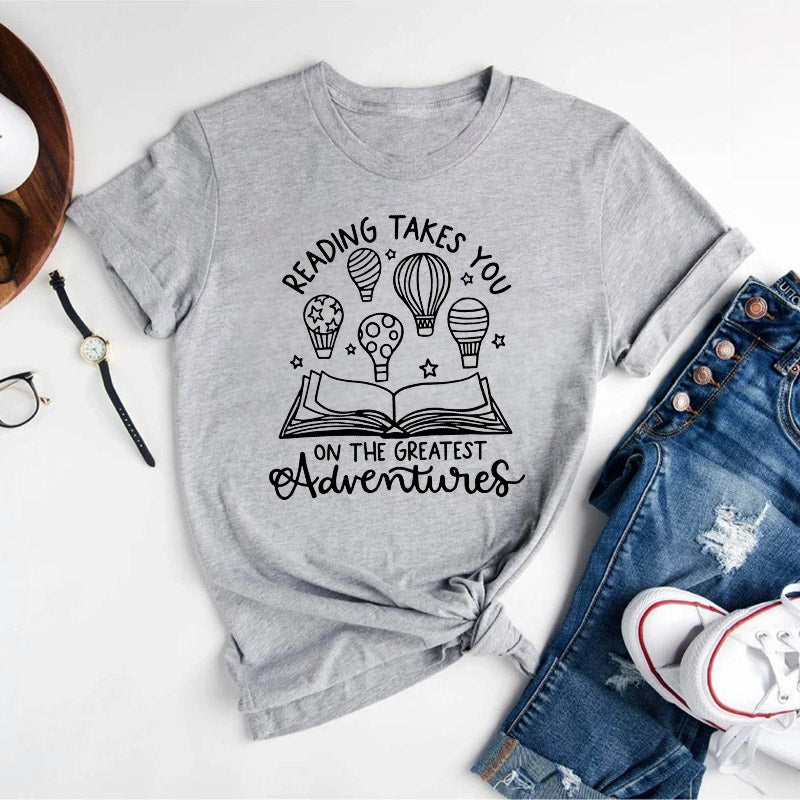 Reading Adventures Funny T-shirt