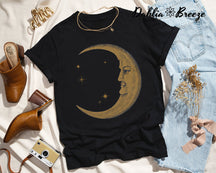 T-shirt graphique lune vintage