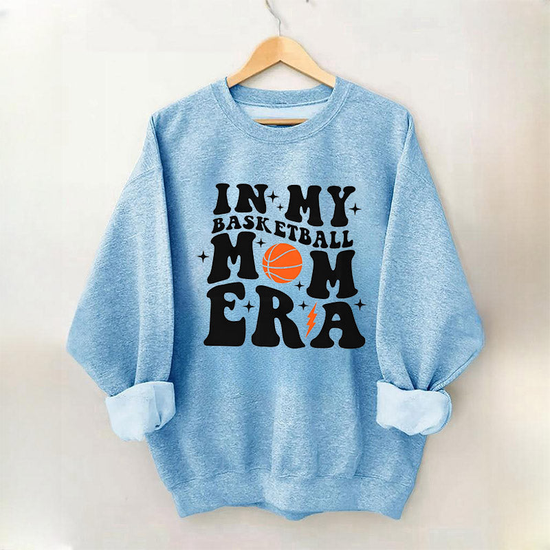 In My Basketball Mom Era Funny Crewneck Sweatshirt