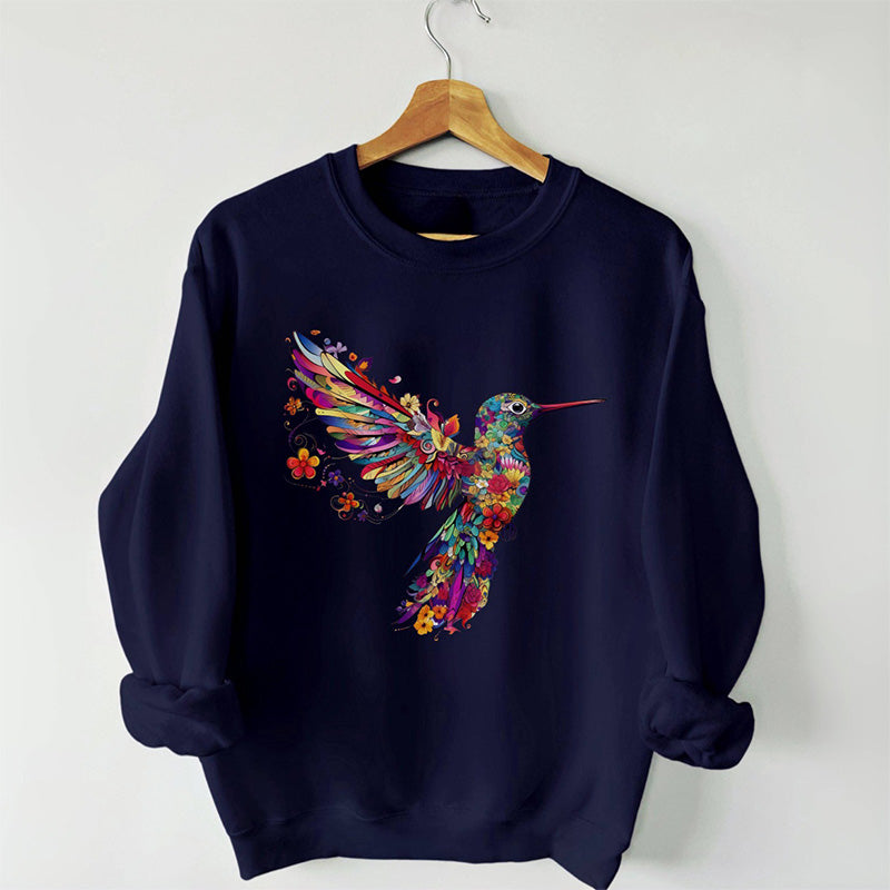 Sweat-shirt Colibri amoureux des oiseaux