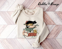 Livres et chats Sweatshirt bookish