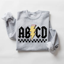 Retro ABCD Teacher Sweatshirt