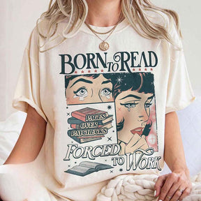 Born To Read Bookish Funny Dark Romance T-shirt