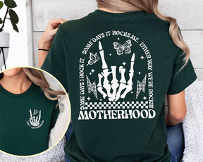 Funny Motherhood Rock Skeleton T-shirt