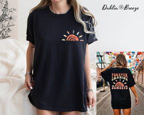 Retro Sunsets Beach Summer Vacation T-shirt