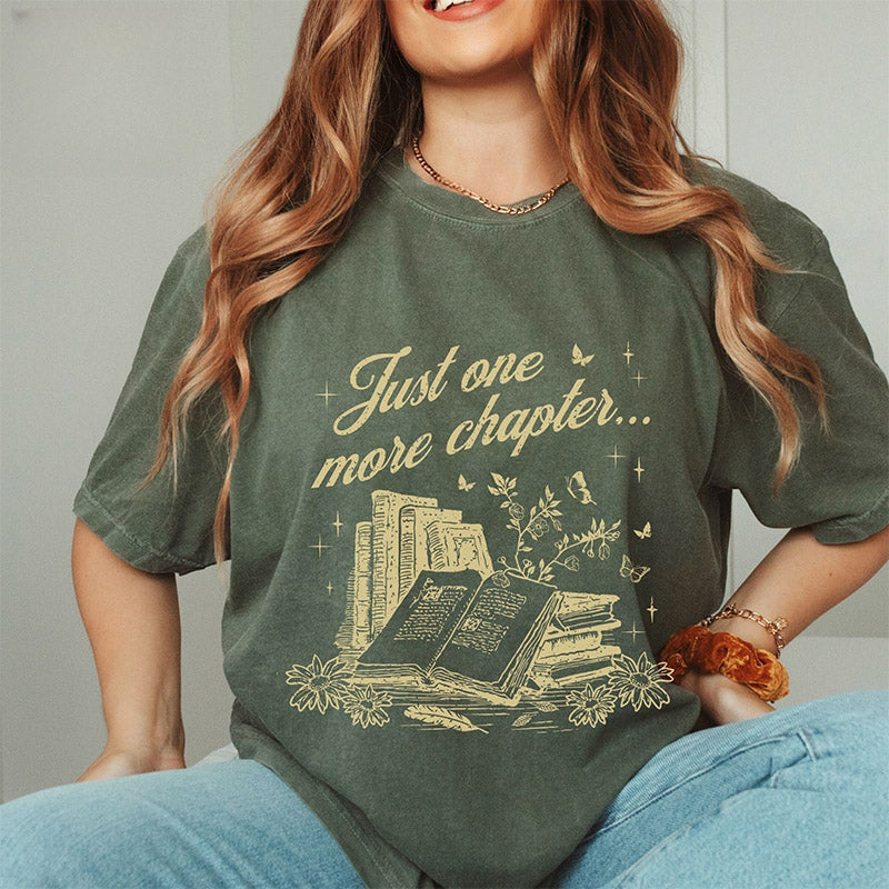 T-shirt livresque Just One More Chapter