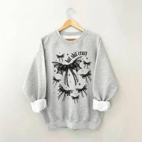 Halloween Bat Gothic Coquette Bow Sweatshirt