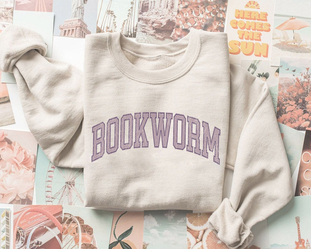 Bookworm Book Lover Sweat-shirt à col rond