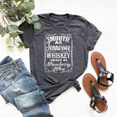 T-shirt Smooth As Tennessee Whisky Sweet As Strawberry Wine