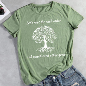 Let's Roots For Each Other Hiking T-shirt